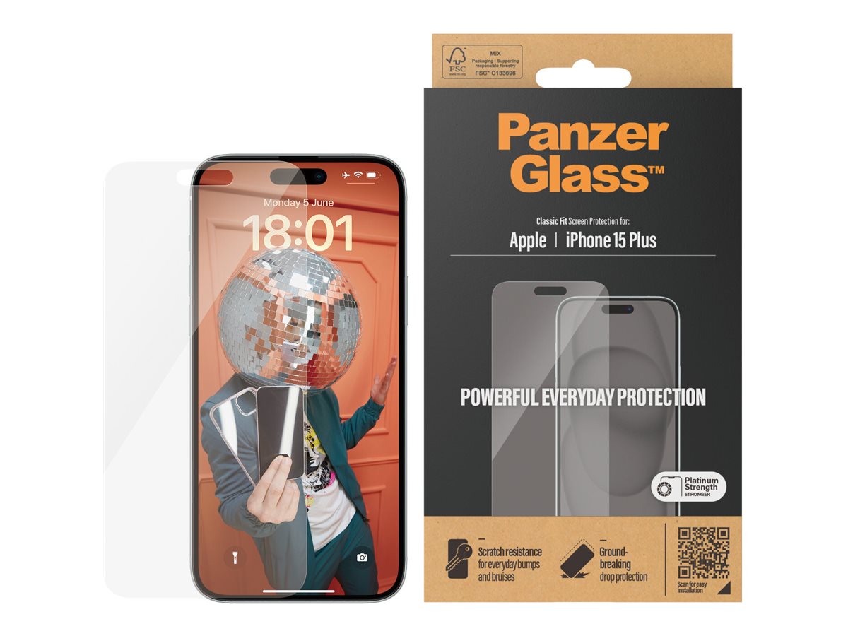 PanzerGlass iPhone 15 Plus ekraanikaitse