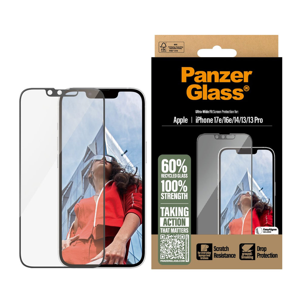 PanzerGlass iPhone 13 / 13 Pro / 14 / 16e ekraanikaitse